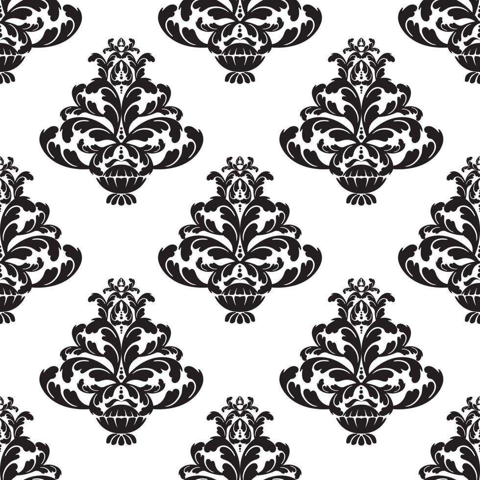 Vector damask vintage baroque scroll ornament swirl. Victorian monogram heraldic shield swirl. Retro floral leaf pattern border foliage antique  acanthus calligraphy engraved tattoo. Seamless pattern