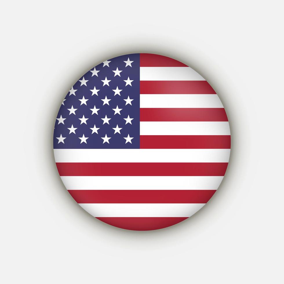Country USA. USA flag. Vector illustration.