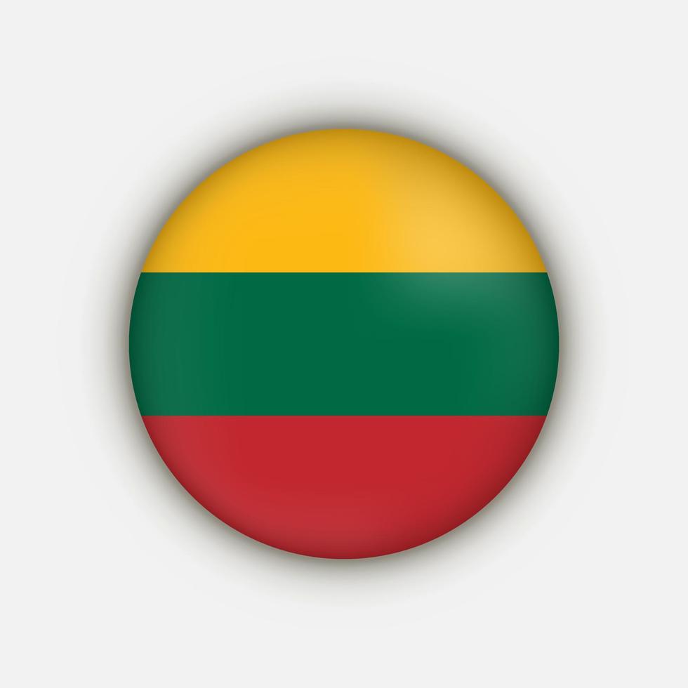 Coutry Lithuania. Lithuania flag. Vector illustration.