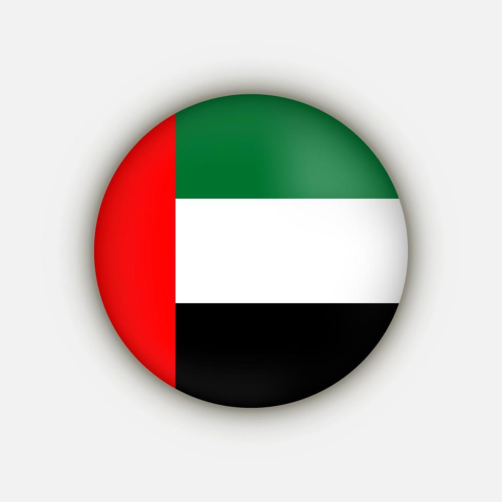 pais emiratos arabes unidos. bandera de los emiratos árabes unidos. ilustración vectorial vector