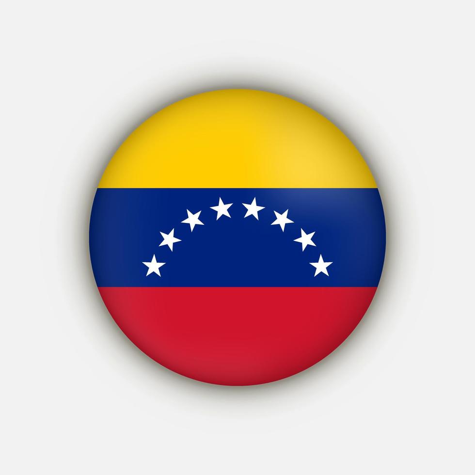 país venezuela. bandera venezolana. ilustración vectorial vector