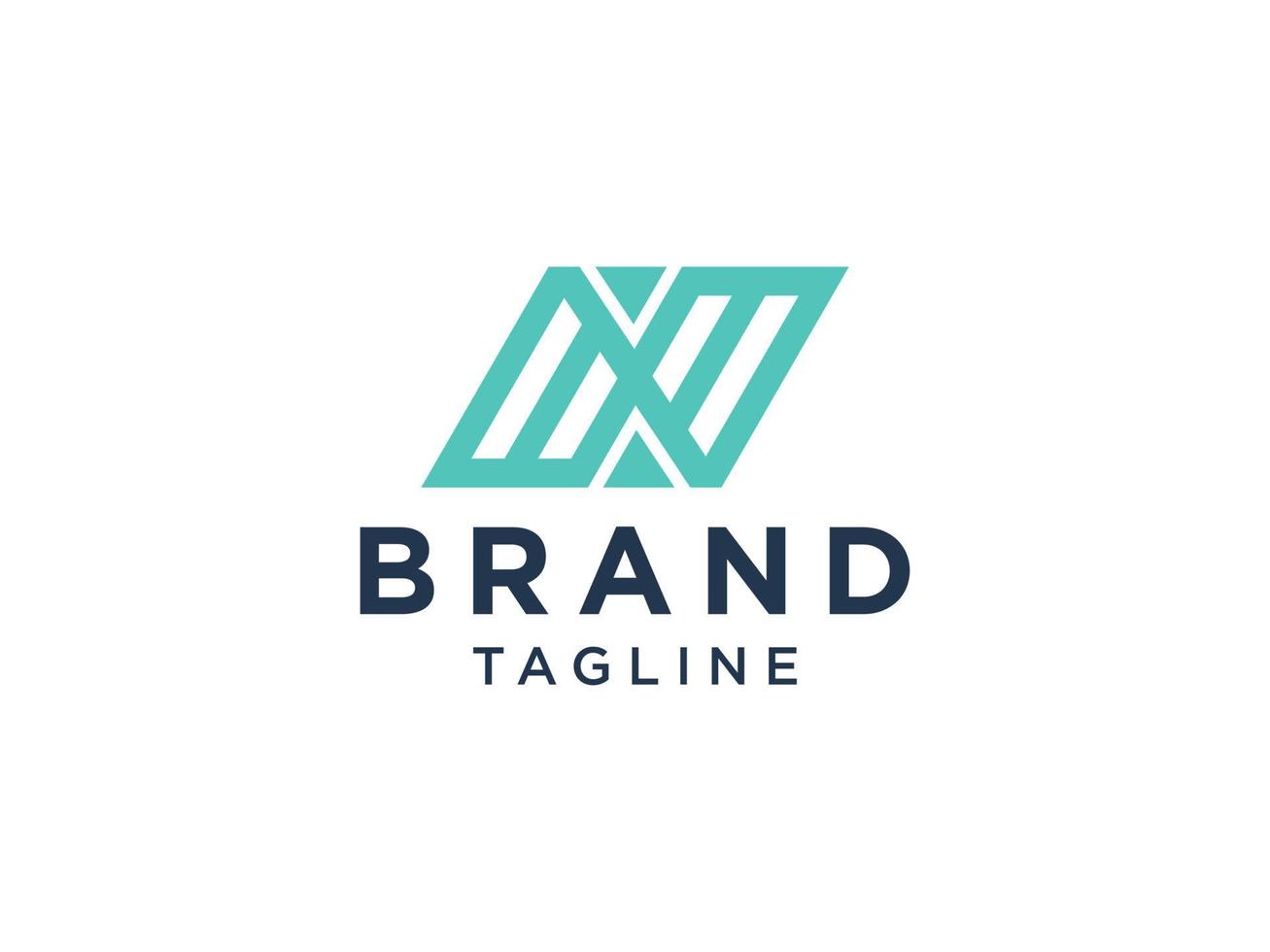 Abstract Initial Letter N Logo. Green Square Geometric Line Style isolated on White Background. Usable for Business and Branding Logos. Flat Vector Logo Design Template Element.