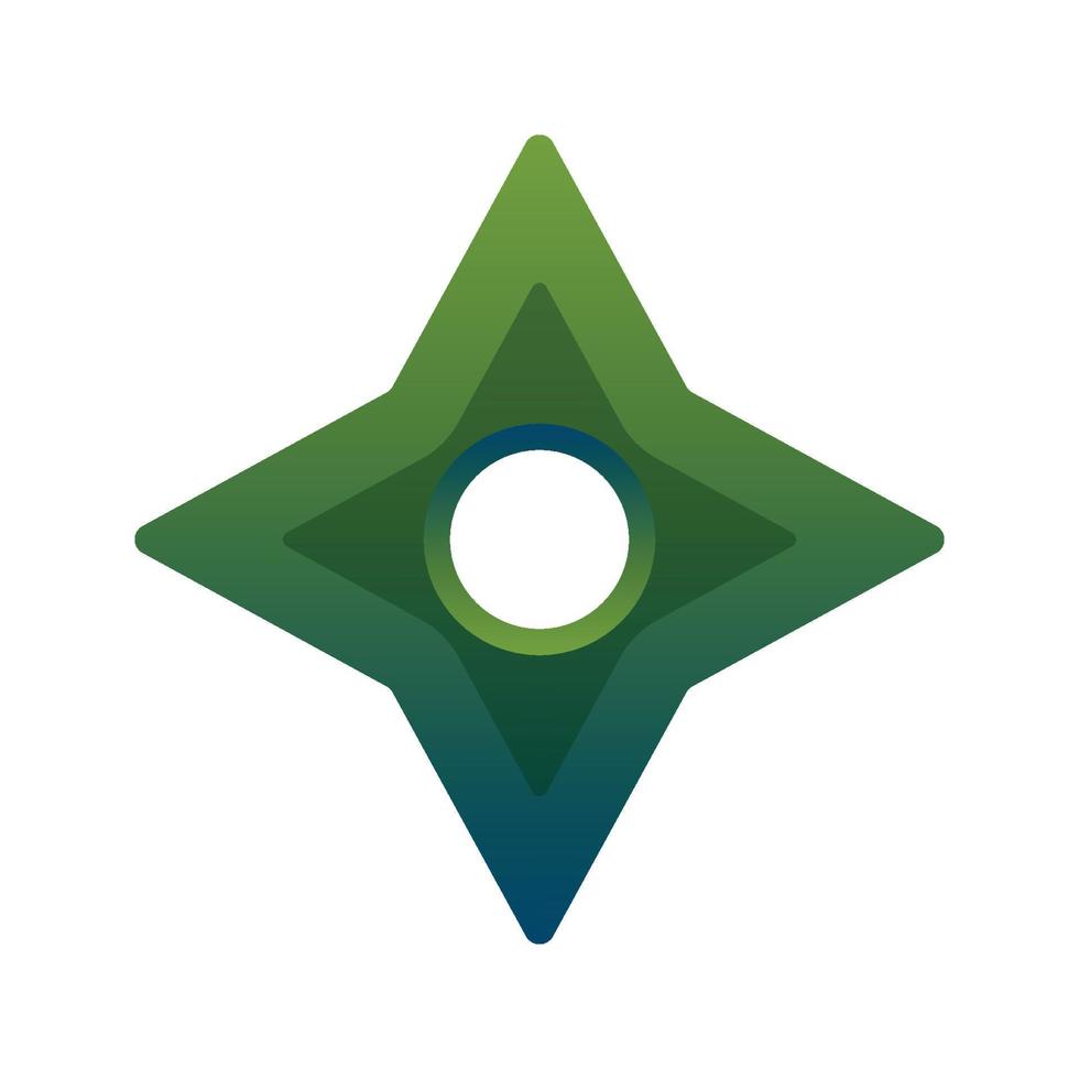 ninja logo element design template icon vector