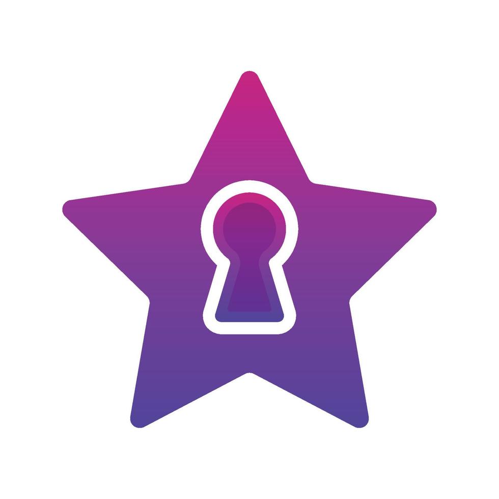 key star logo element design template icon vector