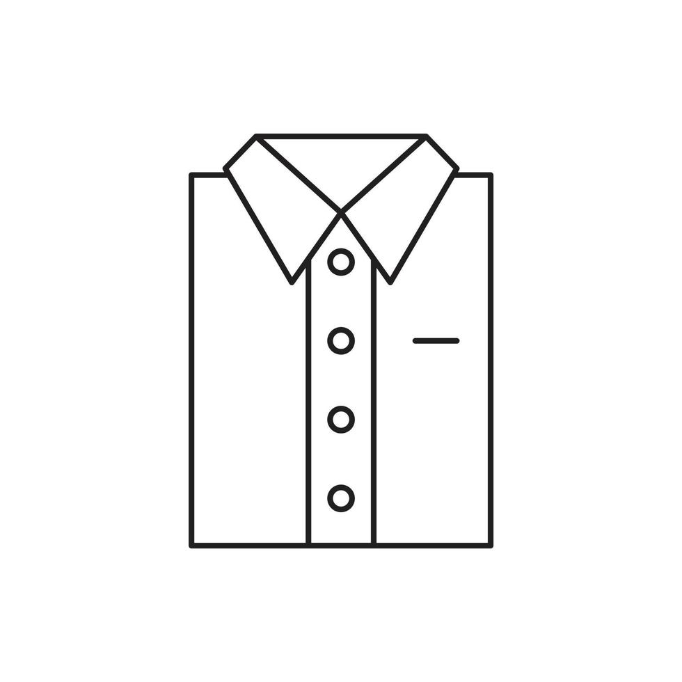 camisa para la presentación del sitio web del icono del símbolo vector