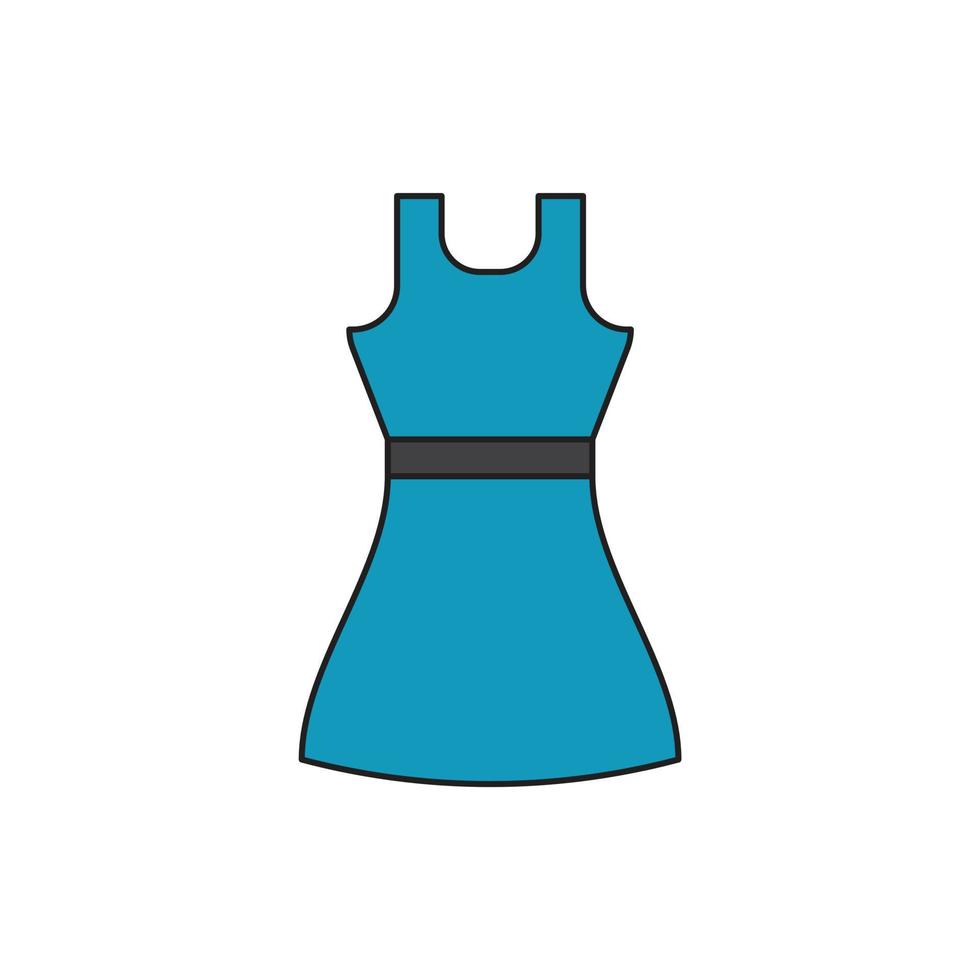 vector de vestido para presentación de sitio web de icono de símbolo