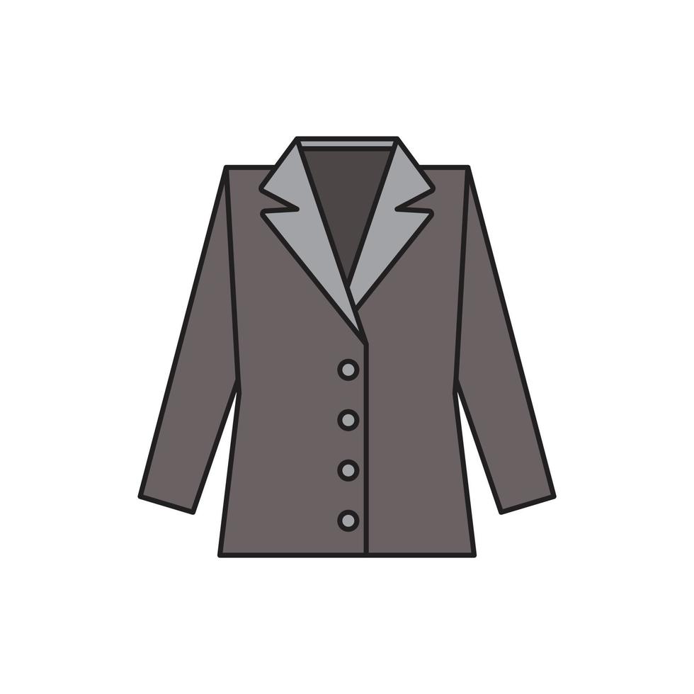 blazer de mujer para presentación de sitio web de icono de símbolo vector