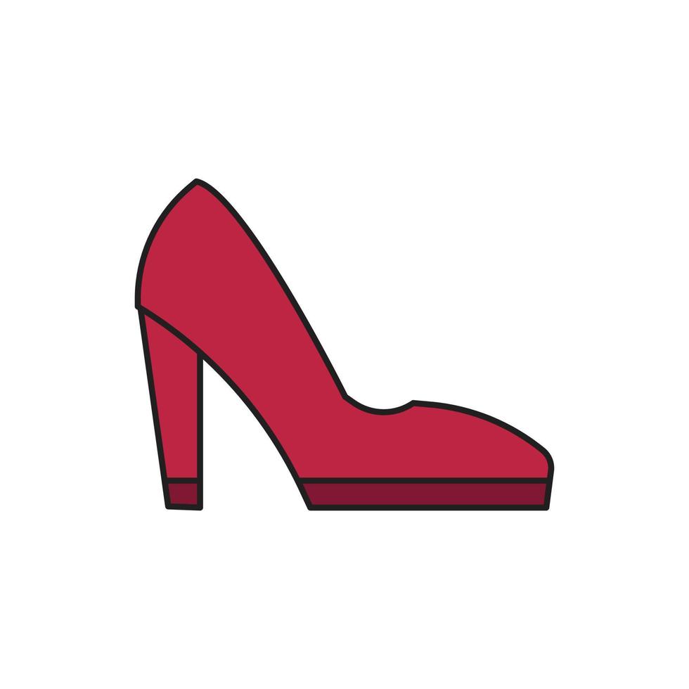 vector de zapatos de mujer para presentación de sitio web de icono de símbolo