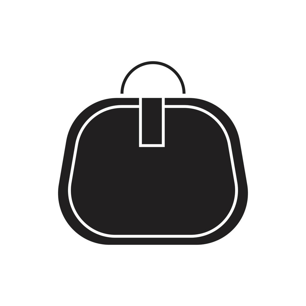 bolsa de mujer para presentación de sitio web de icono de símbolo vector