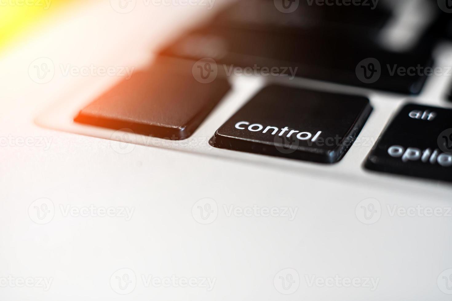 control key on the keyboard close up macro photo. photo