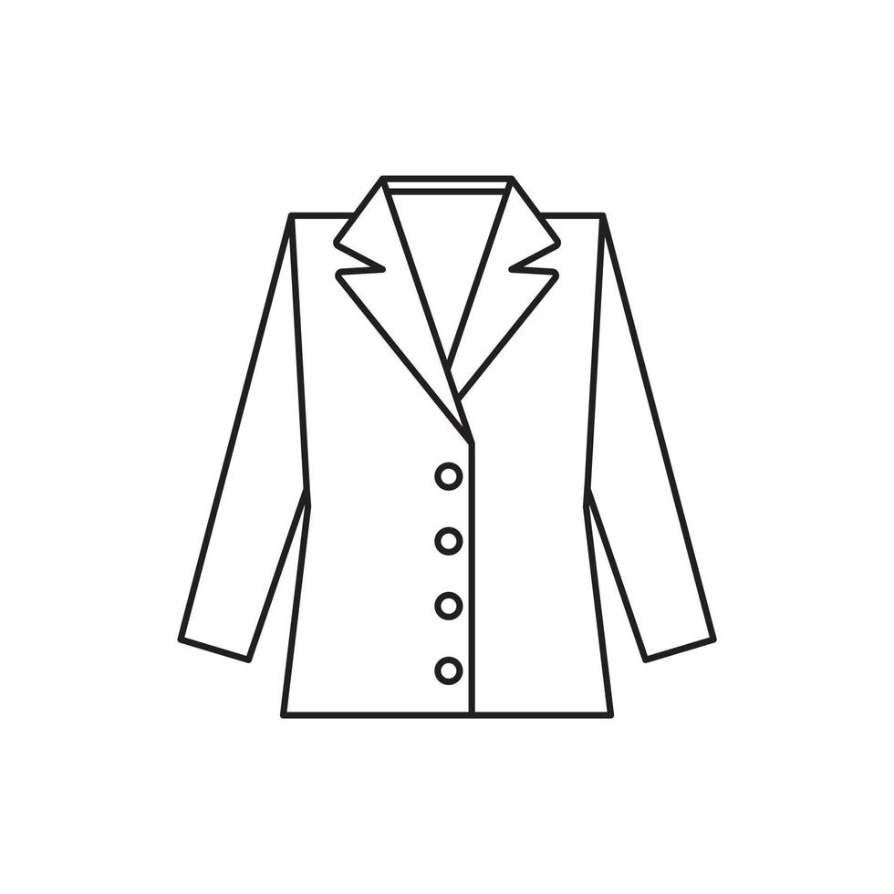 blazer de mujer para presentación de sitio web de icono de símbolo vector