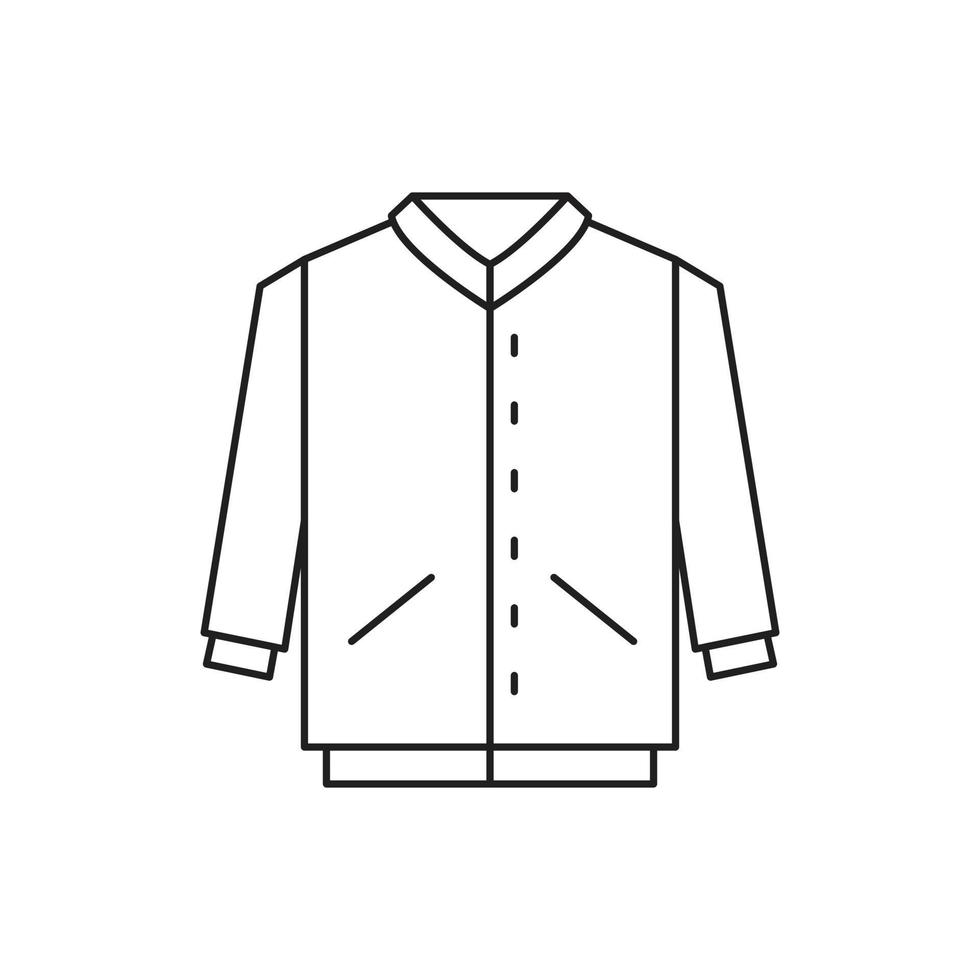 chaqueta para la presentación del sitio web del icono del símbolo vector