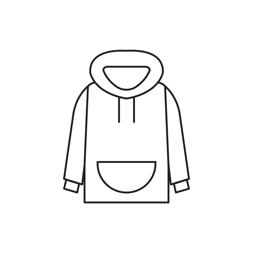 hoodie for symbol icon website presentation vector