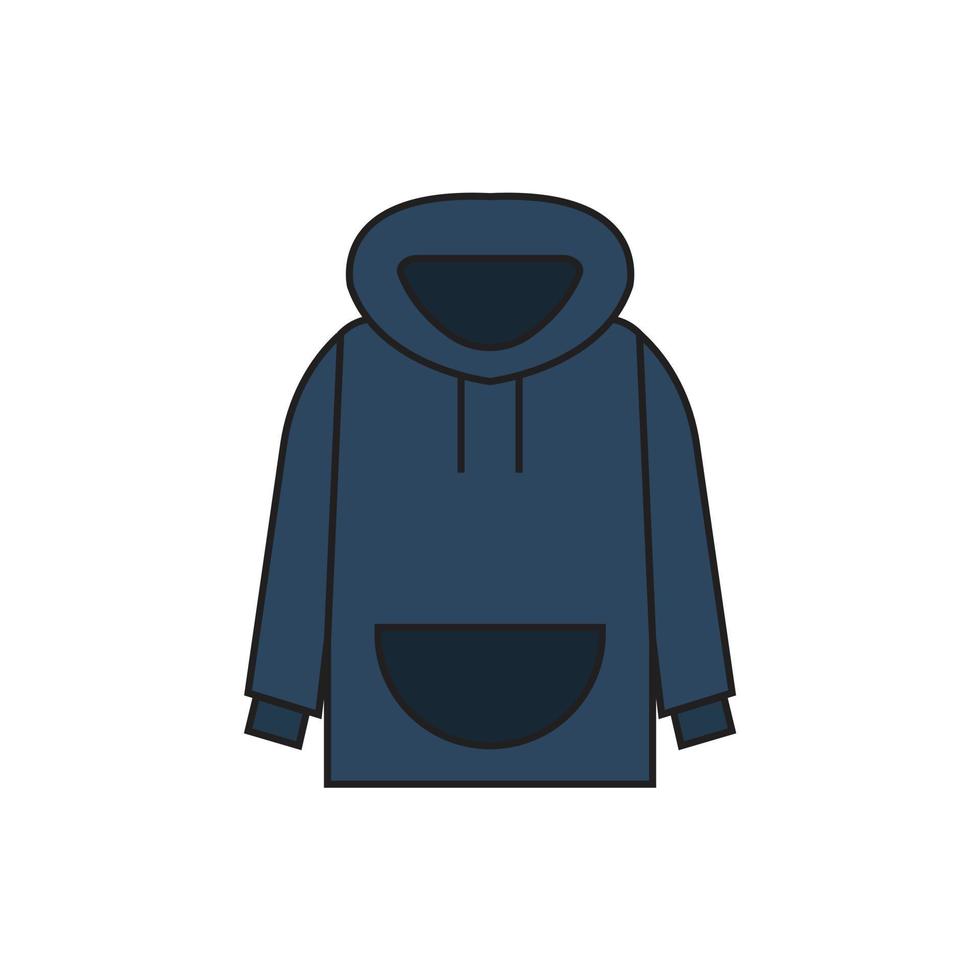 hoodie for symbol icon website presentation vector