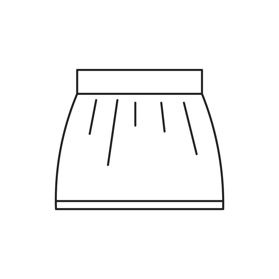skirt for symbol icon website presentation vector