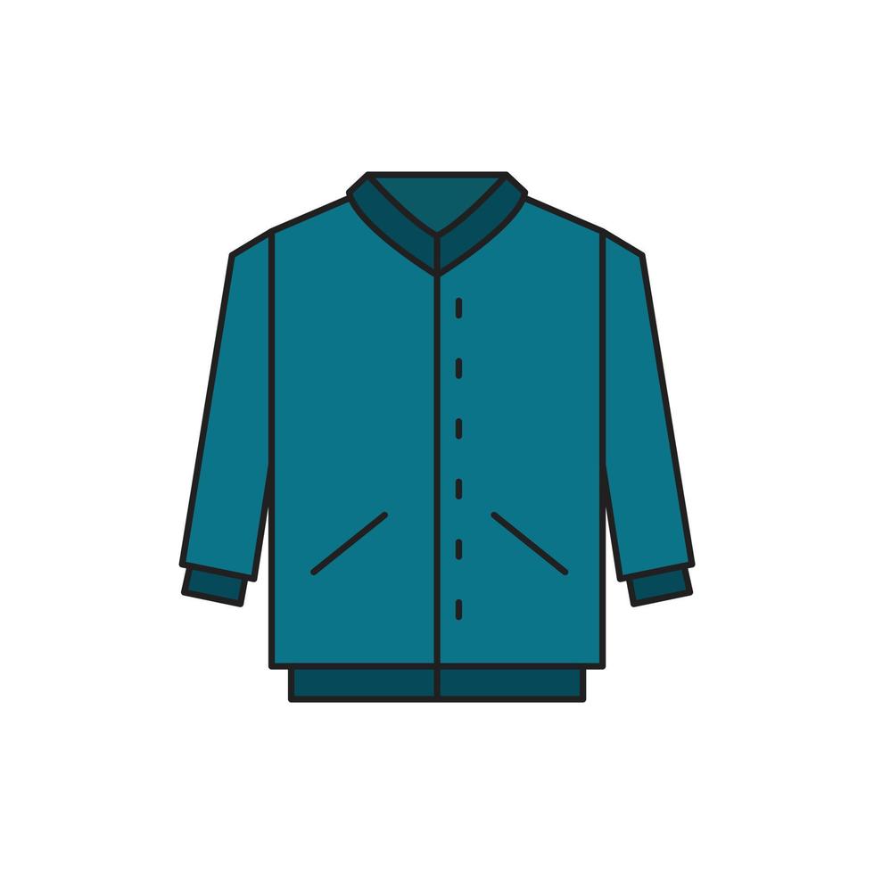 chaqueta para la presentación del sitio web del icono del símbolo vector