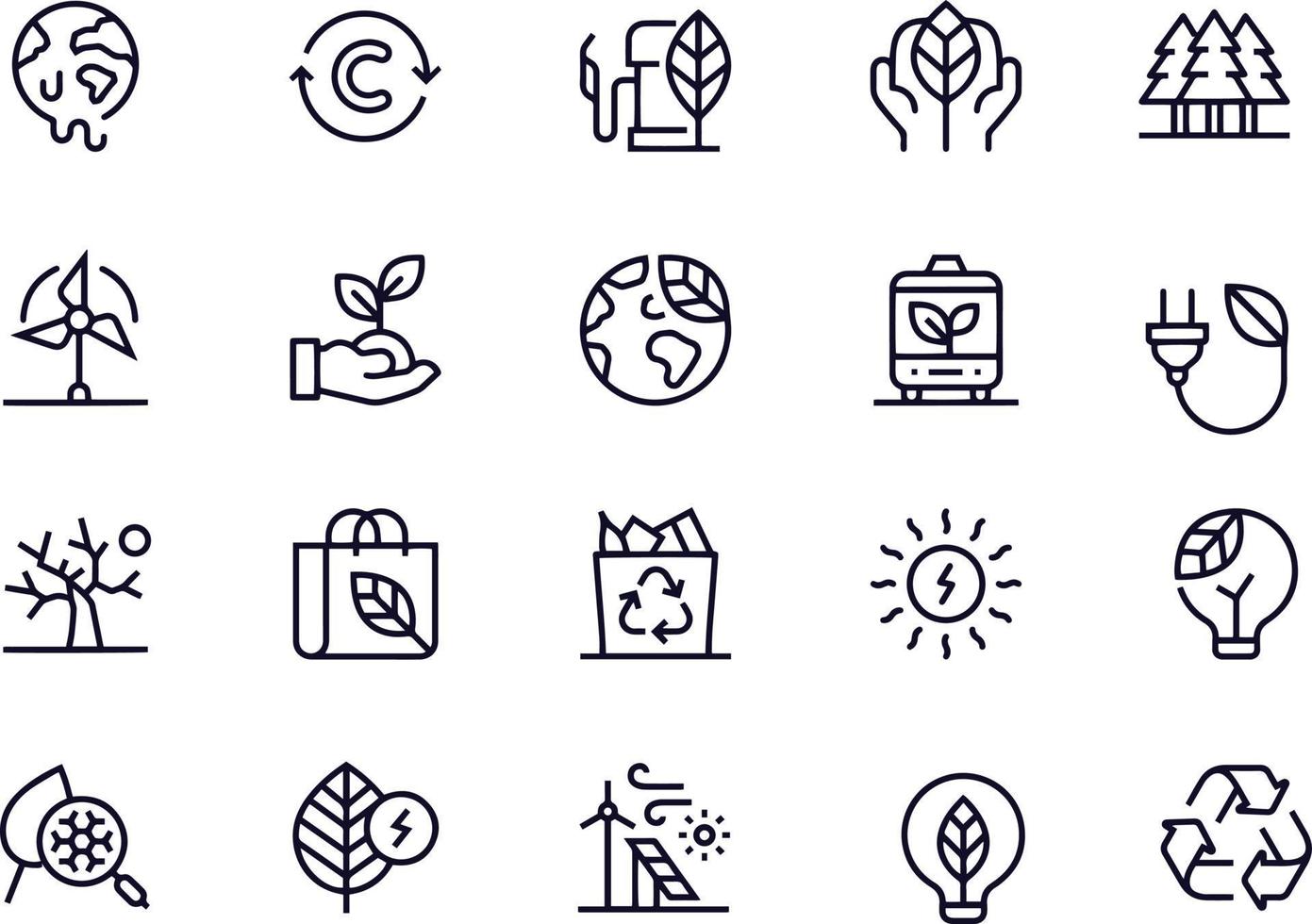 ecology icons vector design