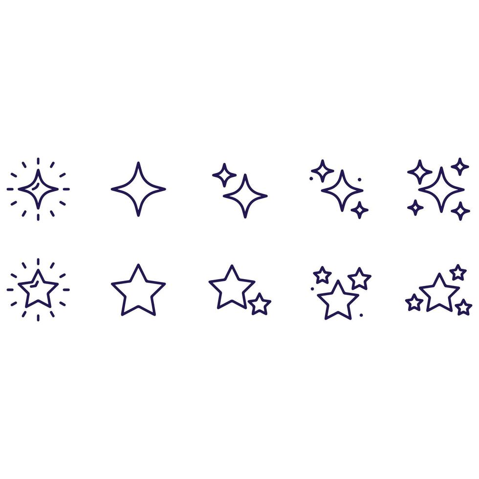 diseño de vectores de iconos de estrellas