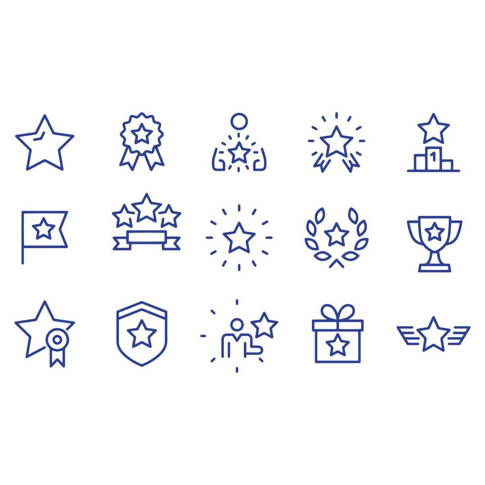 diseño de vectores de iconos de premio estrella