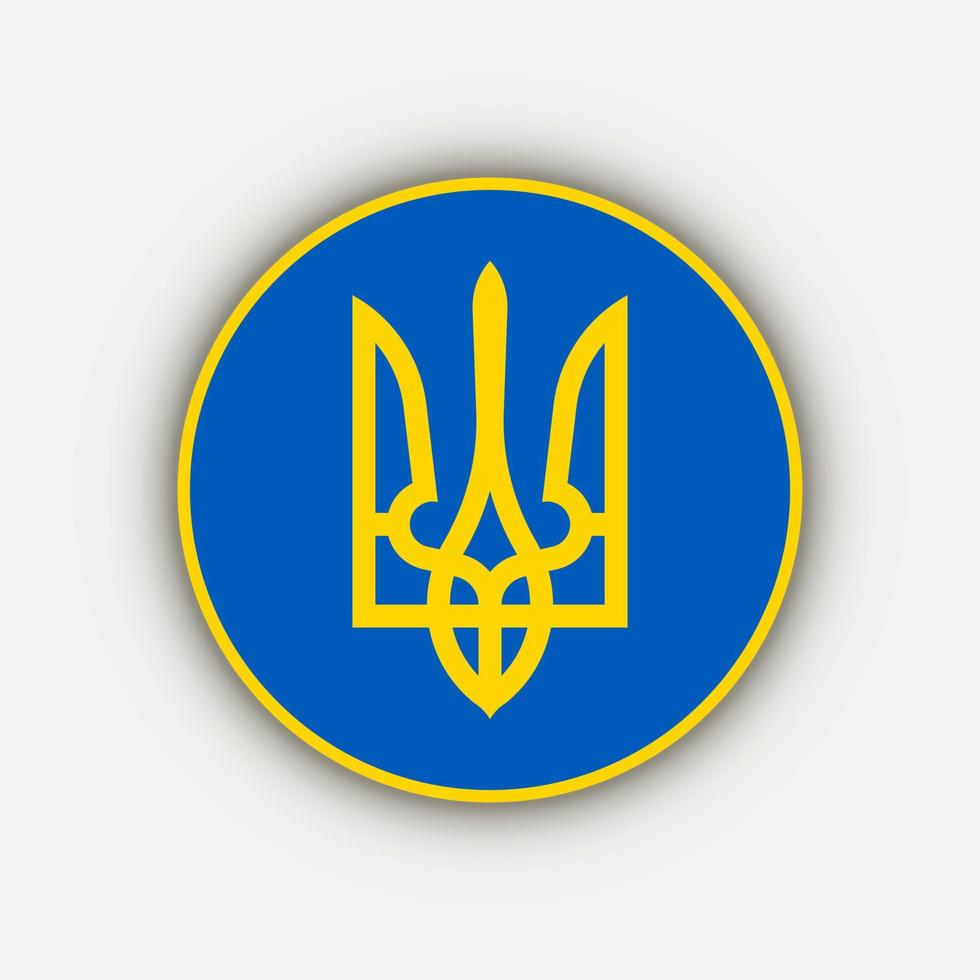 escudo de armas de ucrania. ilustración vectorial vector