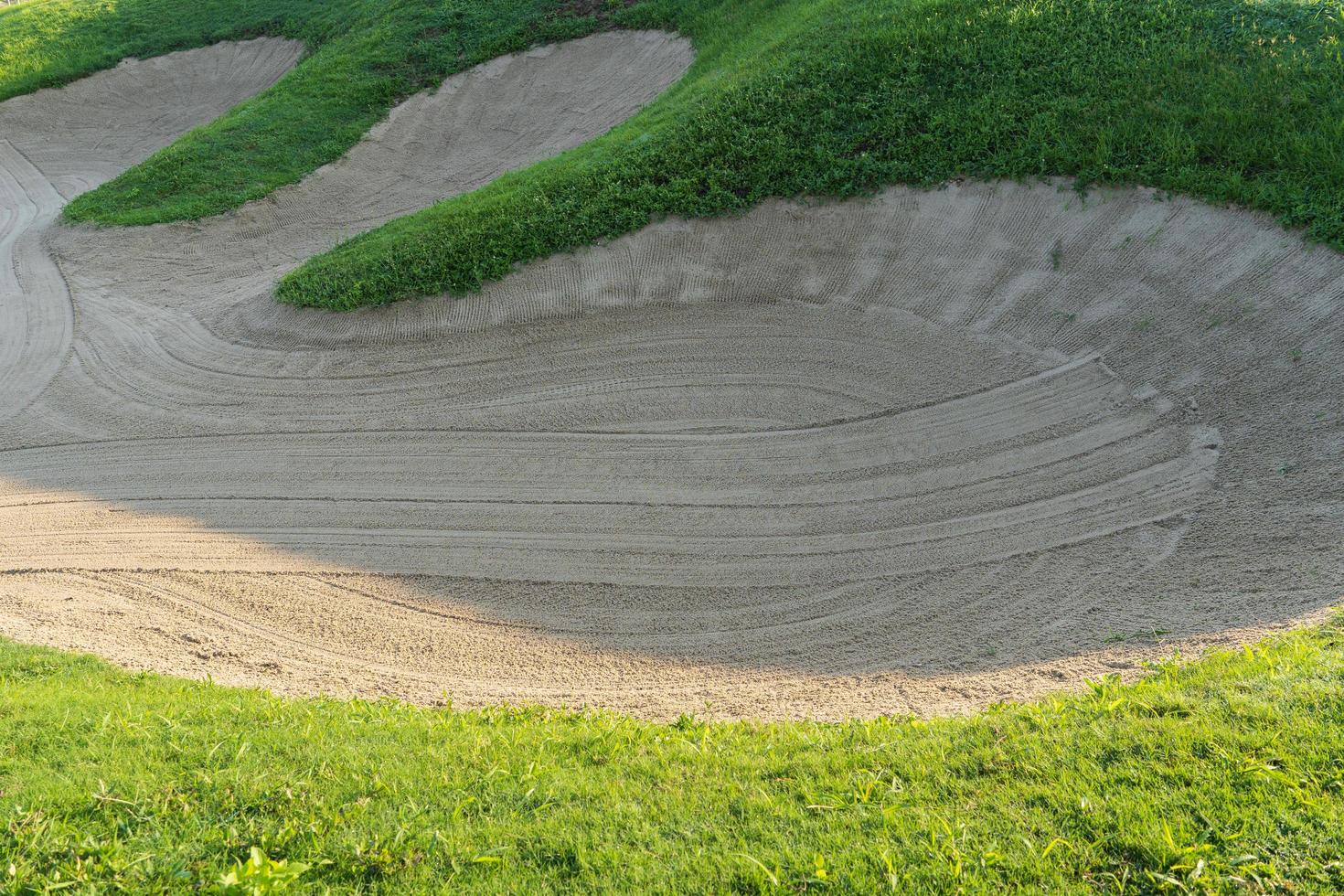 Golf course sand bunker background for the summer tournament photo