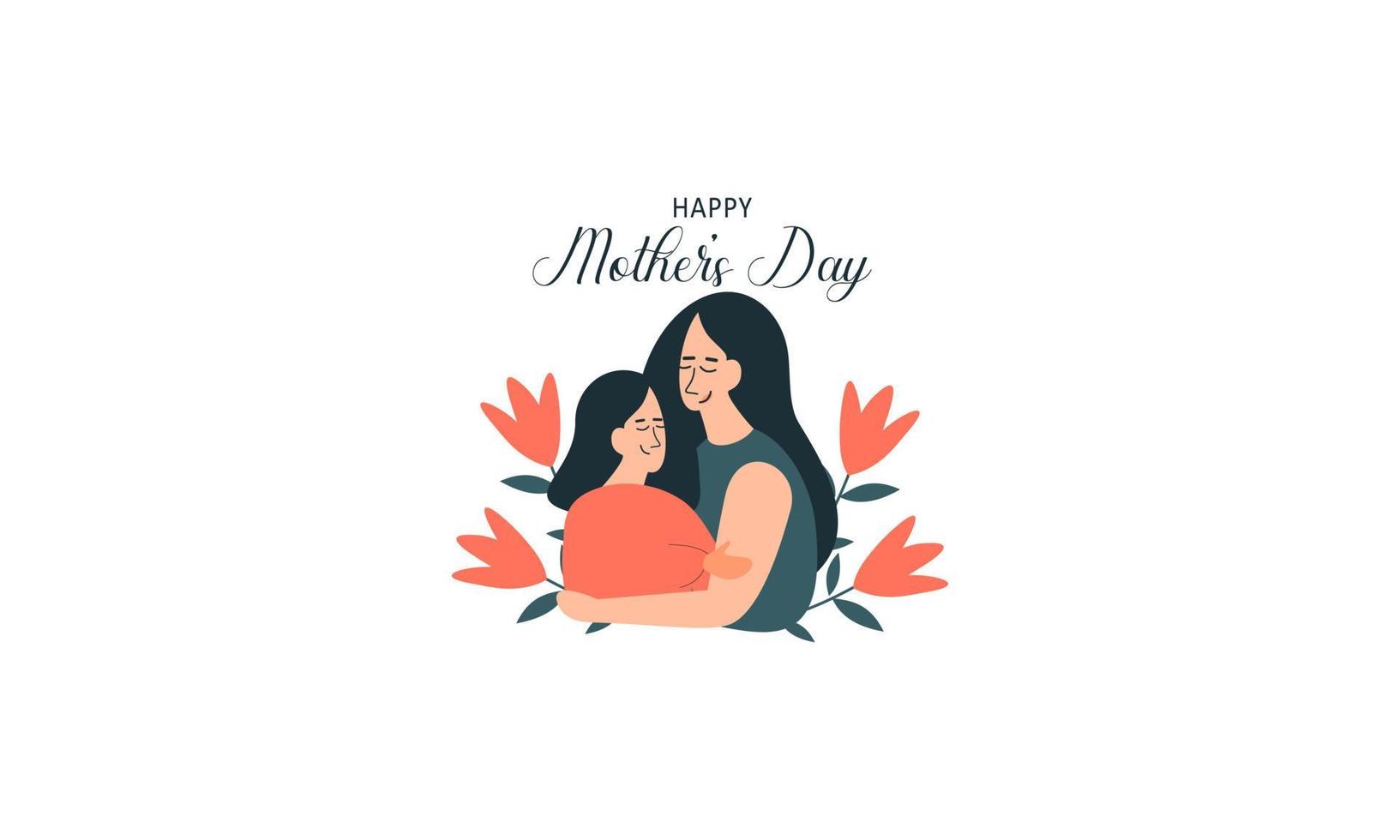 ilustración del concepto del día de la madre vector