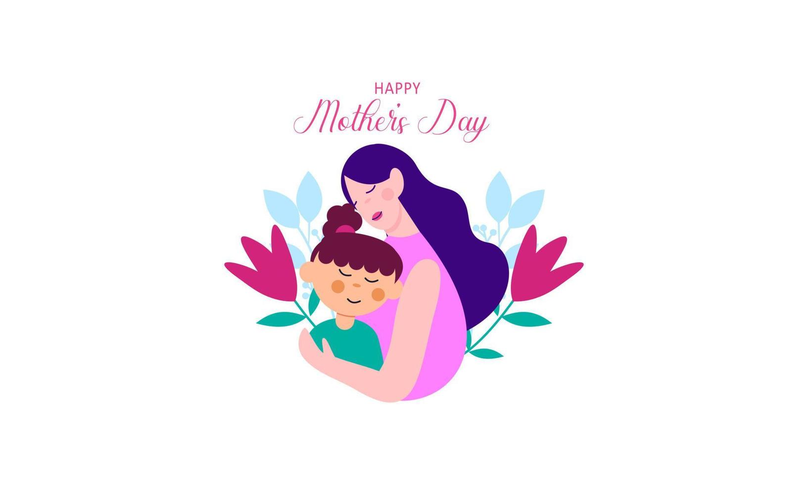 ilustración del concepto del día de la madre vector