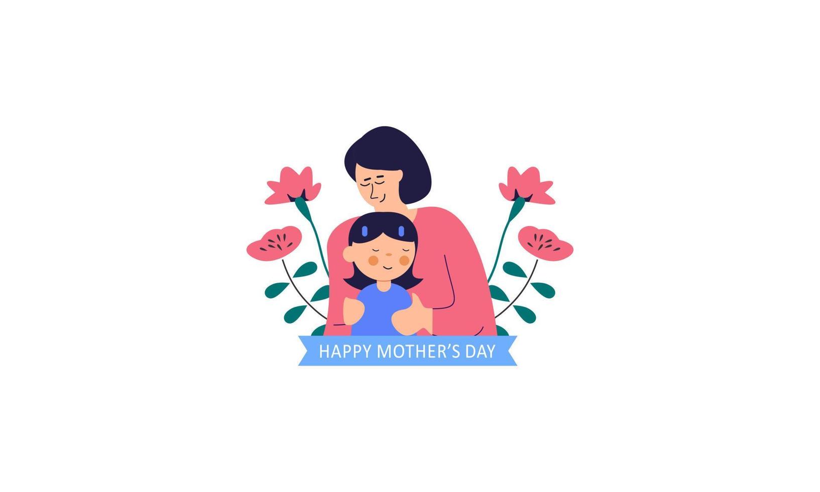 Mother's day concept illustration vector