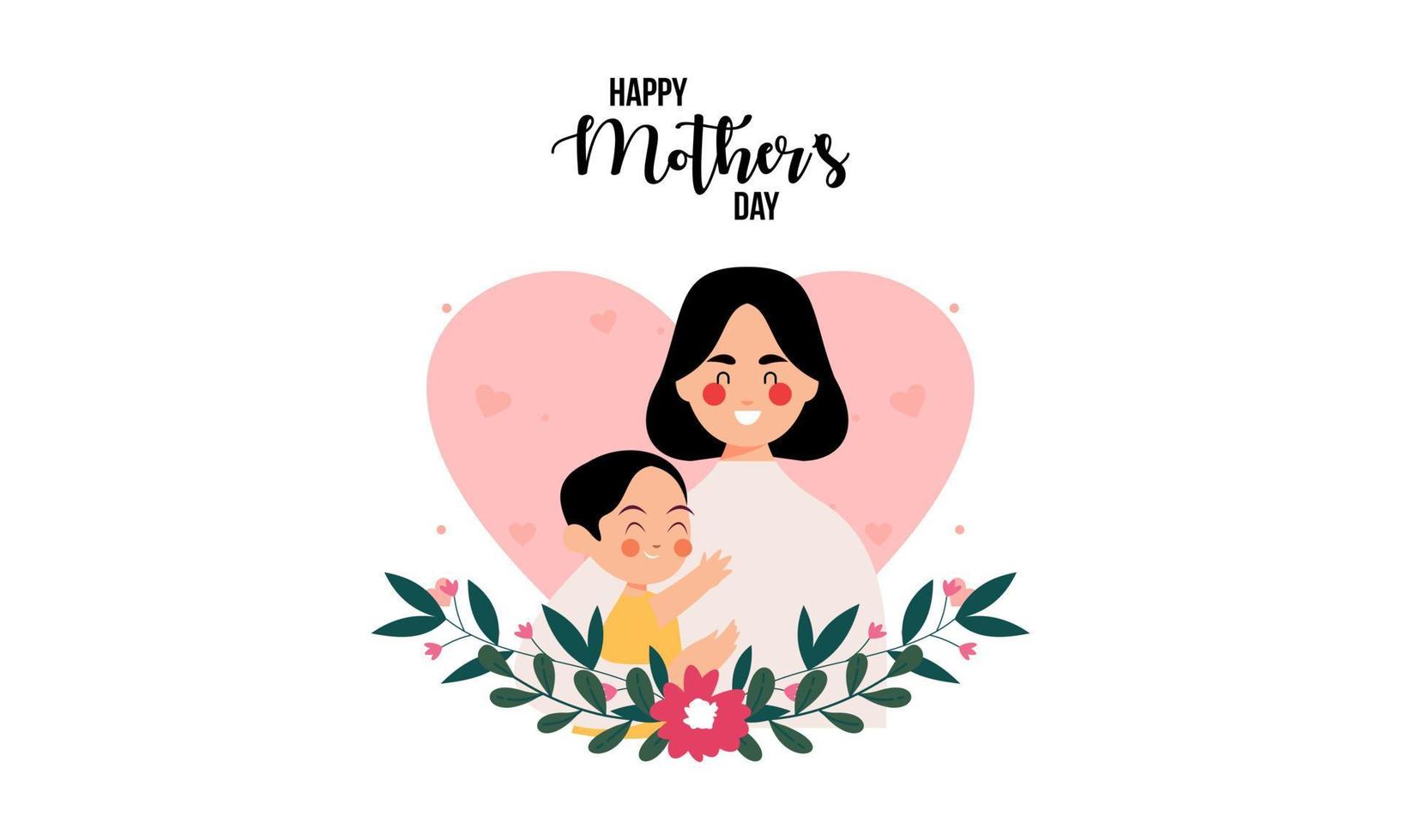 Mother's day concept illustration vector