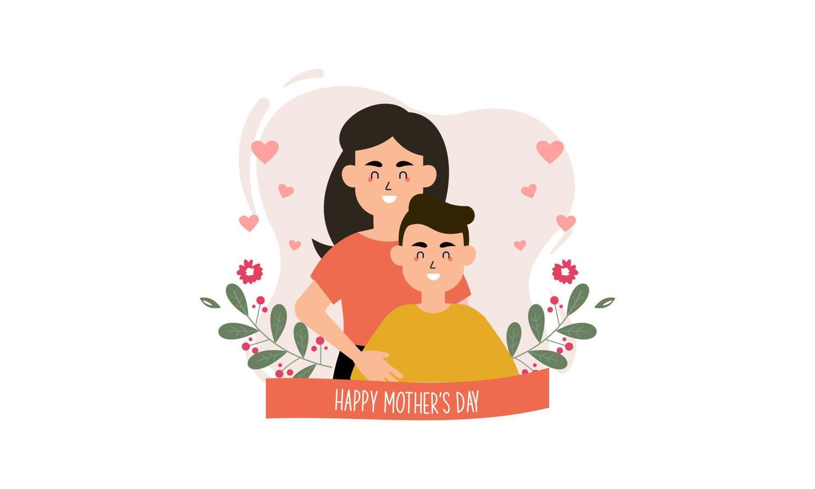 ilustración del concepto del día de la madre vector