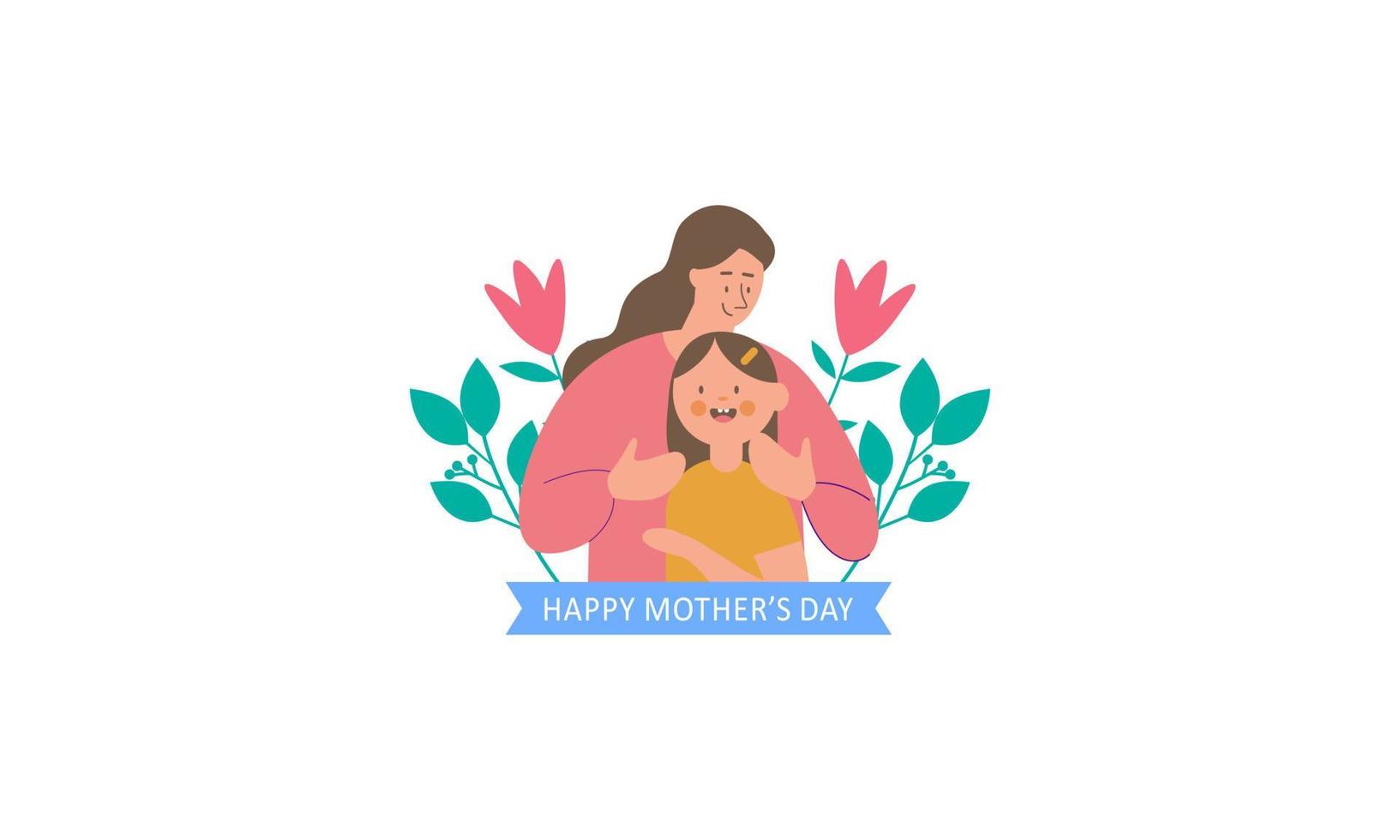 Mother's day concept illustration vector