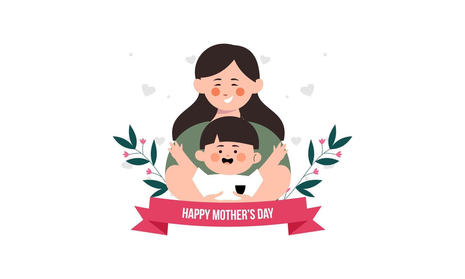 Mother's day concept illustration vector