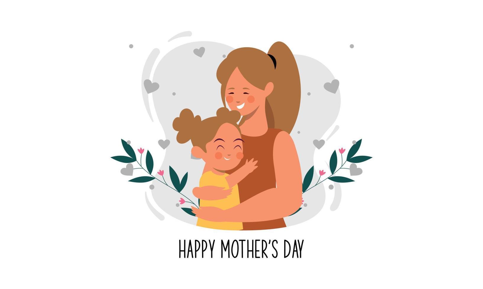 Mother's day concept illustration vector