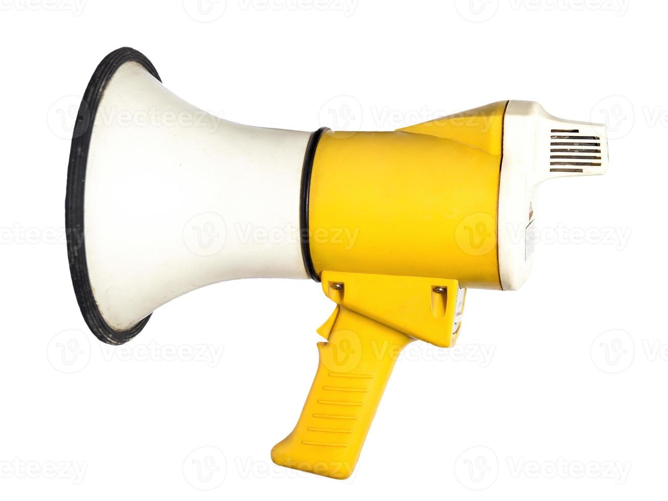 megaphone on white background photo