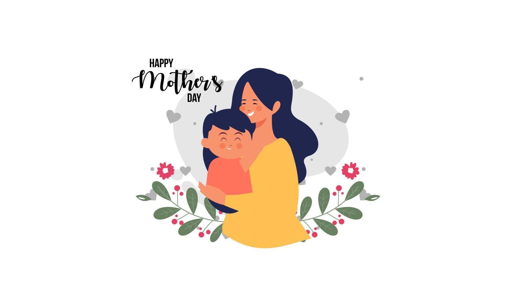 Mother's day concept illustration vector