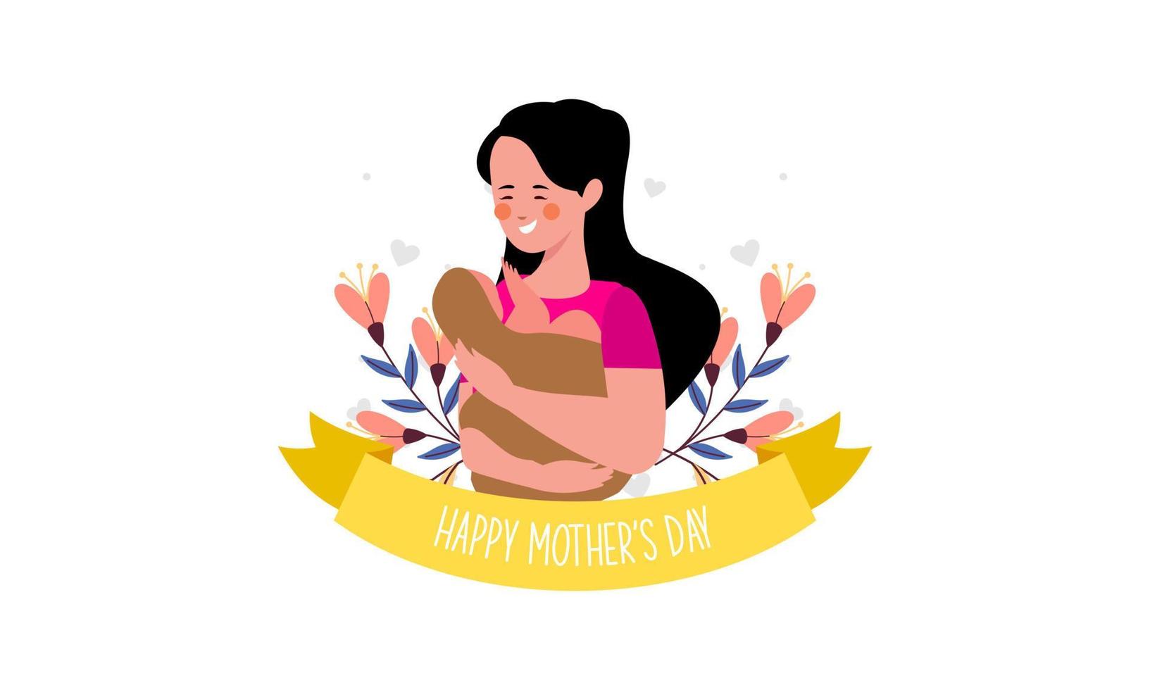 Mother's day concept illustration vector