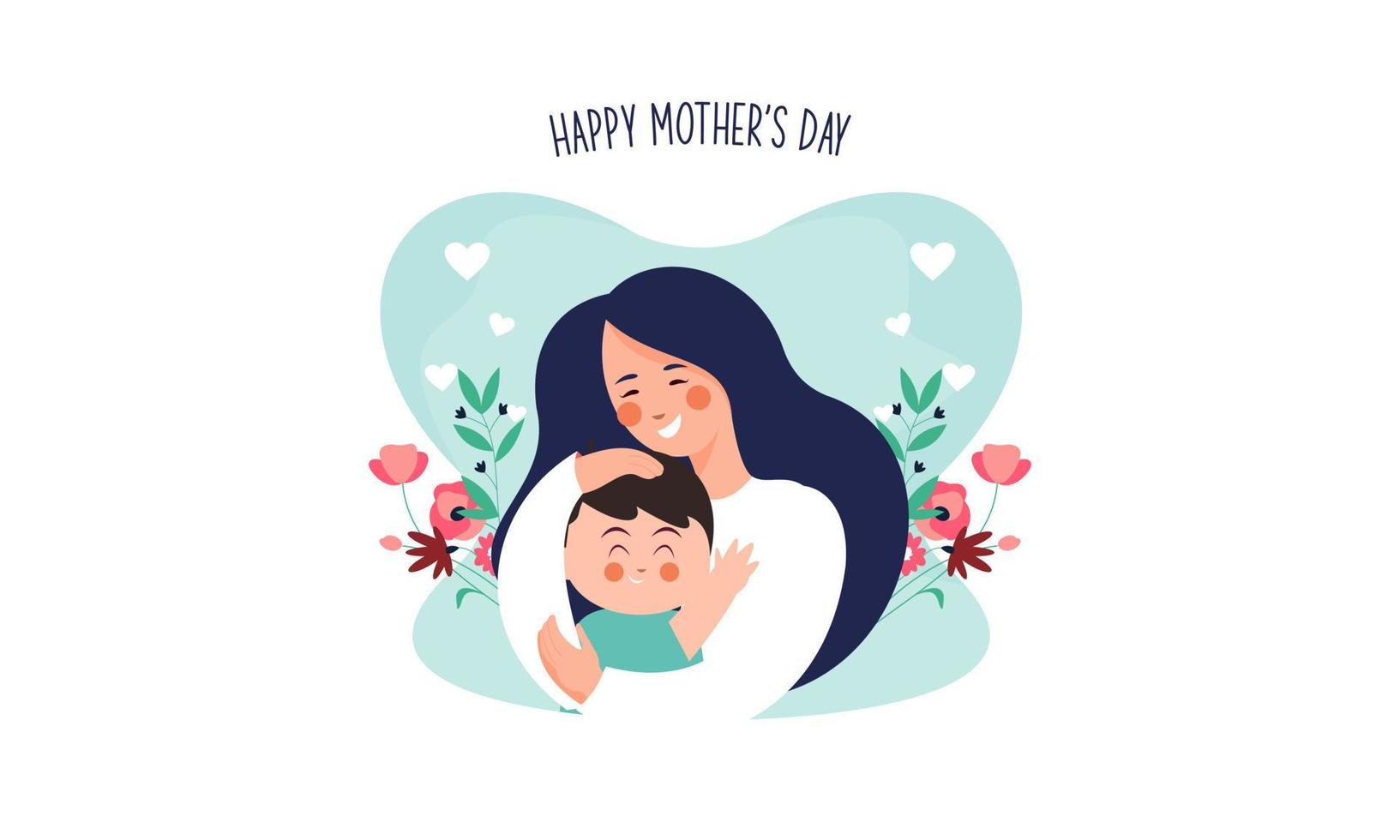 Mother's day concept illustration vector