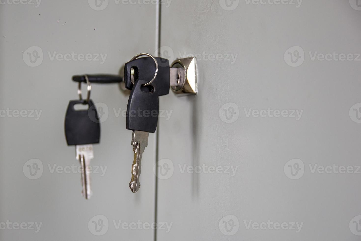 the keys in the lock locker photo