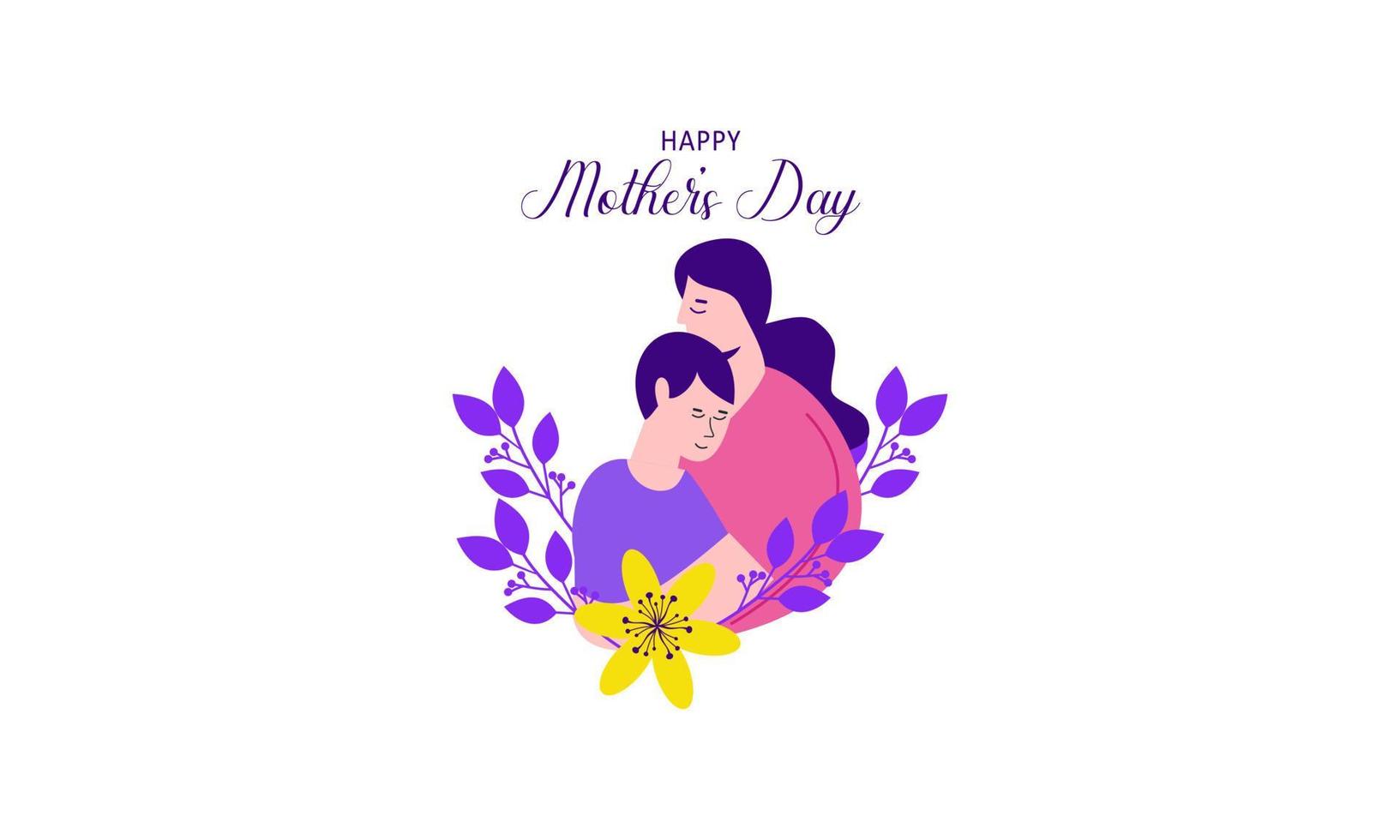 Mother's day concept illustration vector