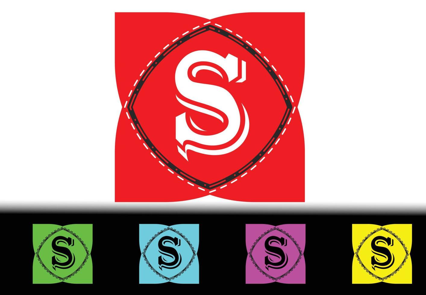 S letter new logo and icon design template vector