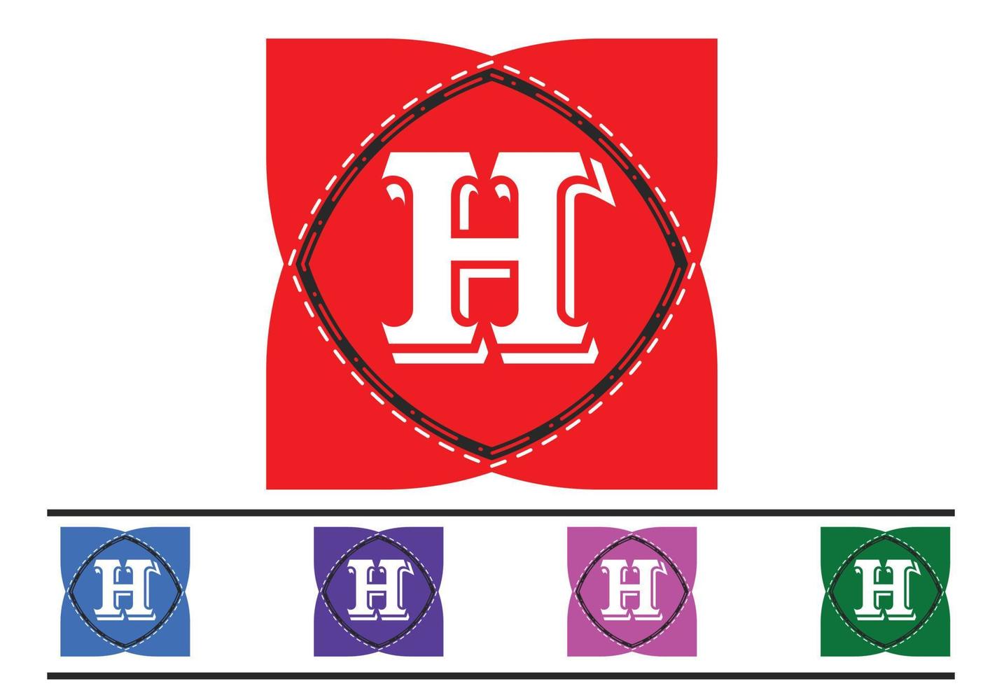 H letter new logo and icon design template vector