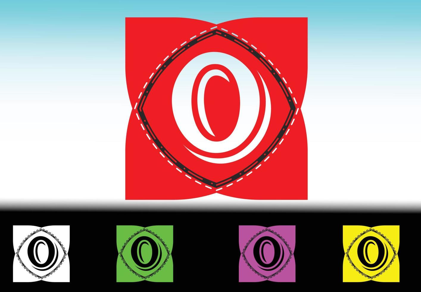 O letter new logo and icon design template vector