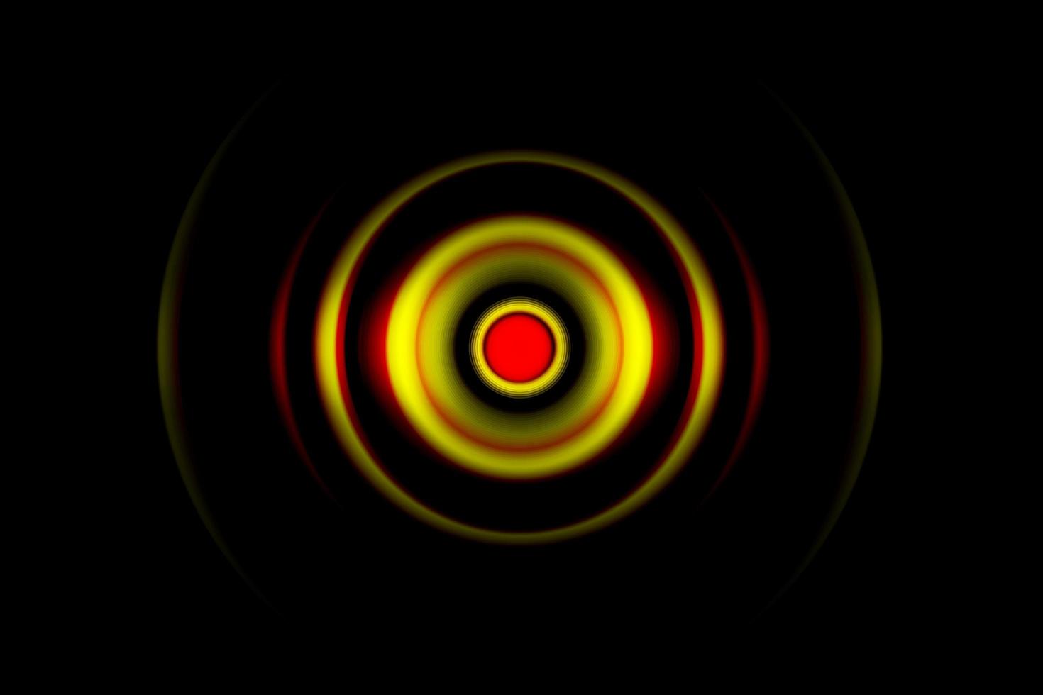 Red digital sound wave or circle signal, abstract background photo