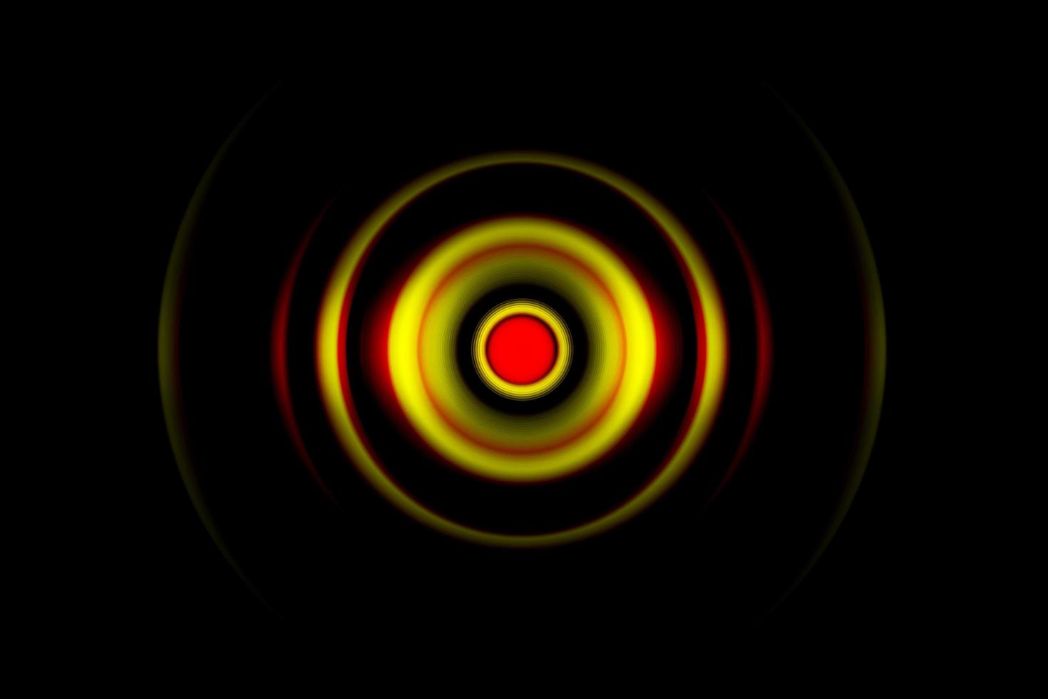 Red digital sound wave or circle signal, abstract background photo