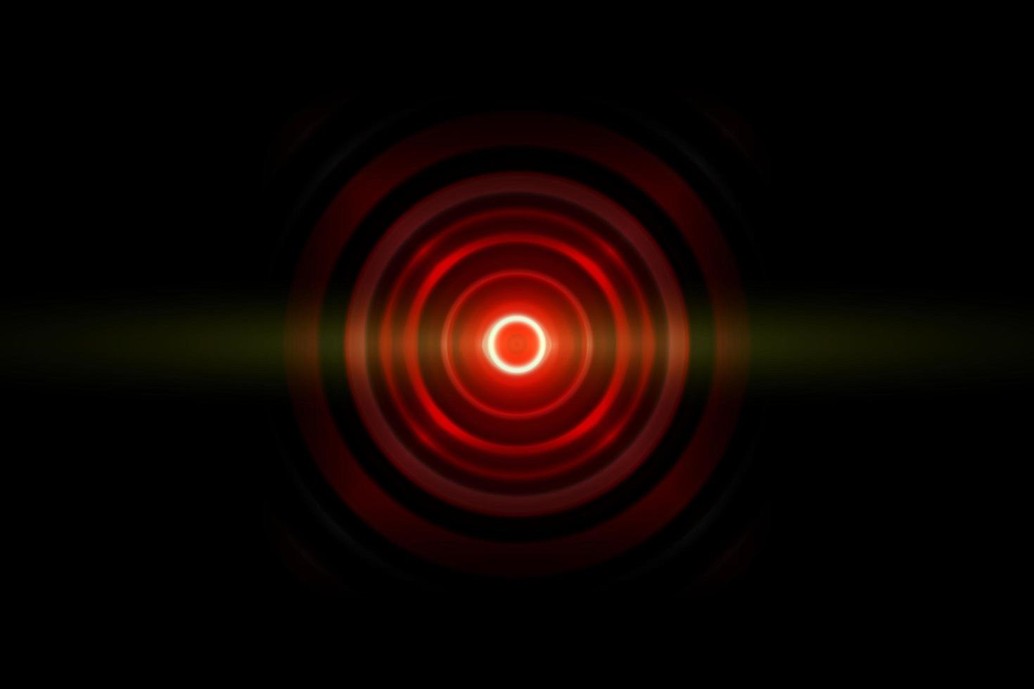 Red digital sound wave or circle signal, abstract background photo