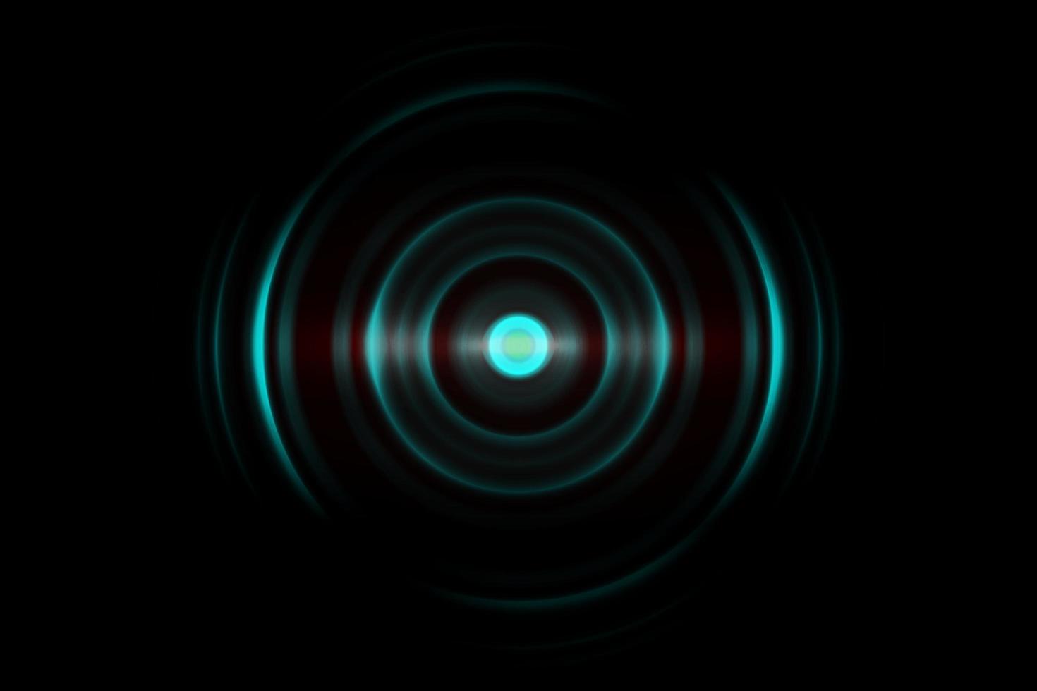 Abstract green ring with sound waves oscillating background photo