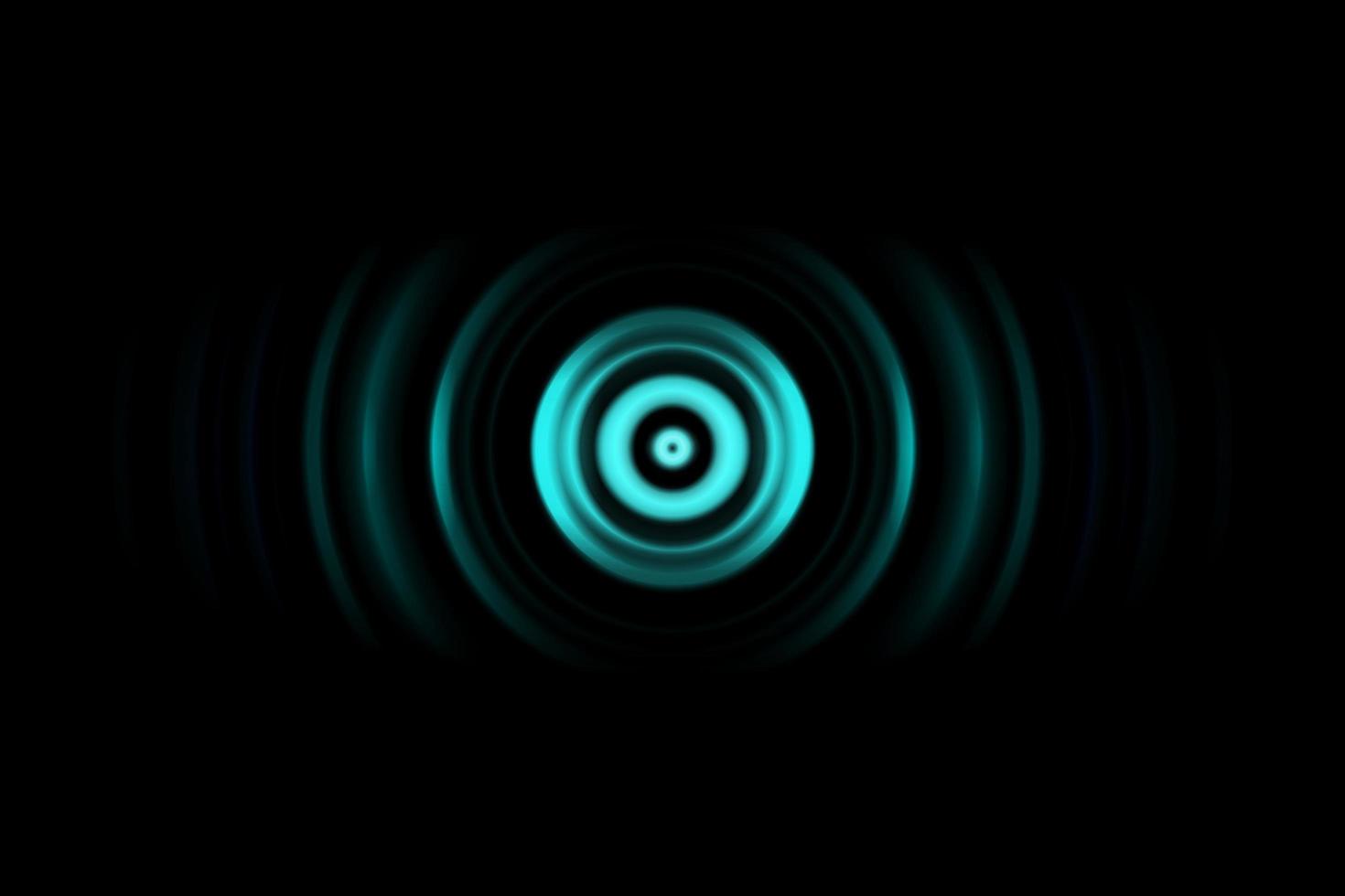 Abstract green ring with sound waves oscillating background photo