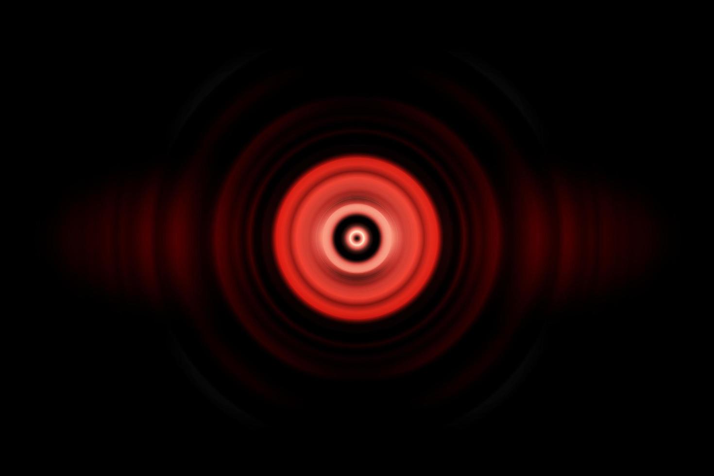 Red digital sound wave or circle signal, abstract background photo