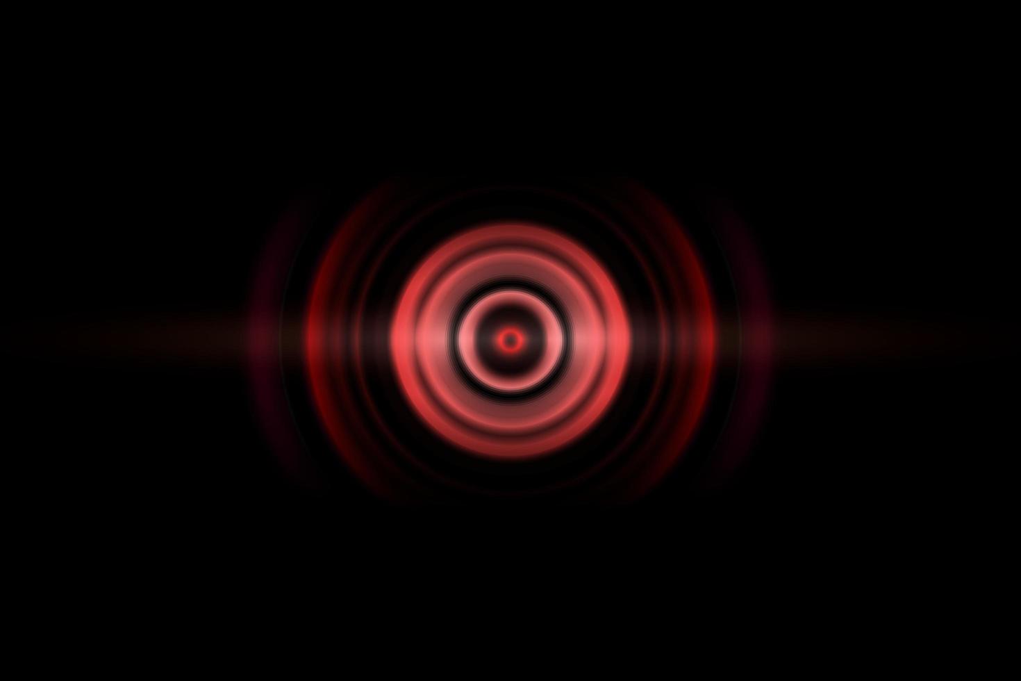 Red digital sound wave or circle signal, abstract background photo
