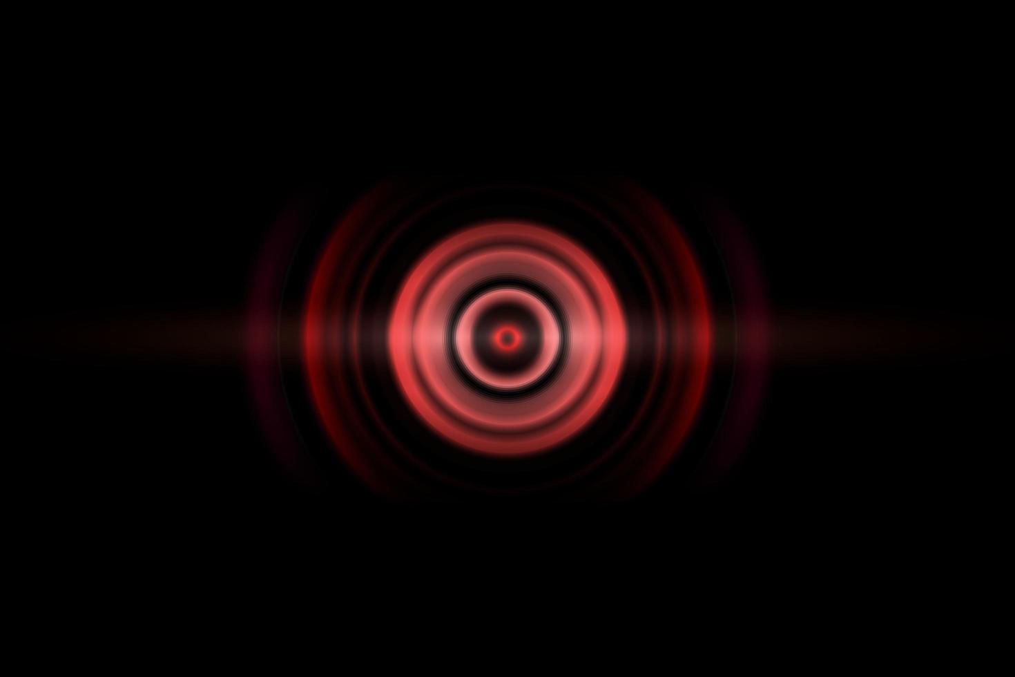 Red digital sound wave or circle signal, abstract background photo